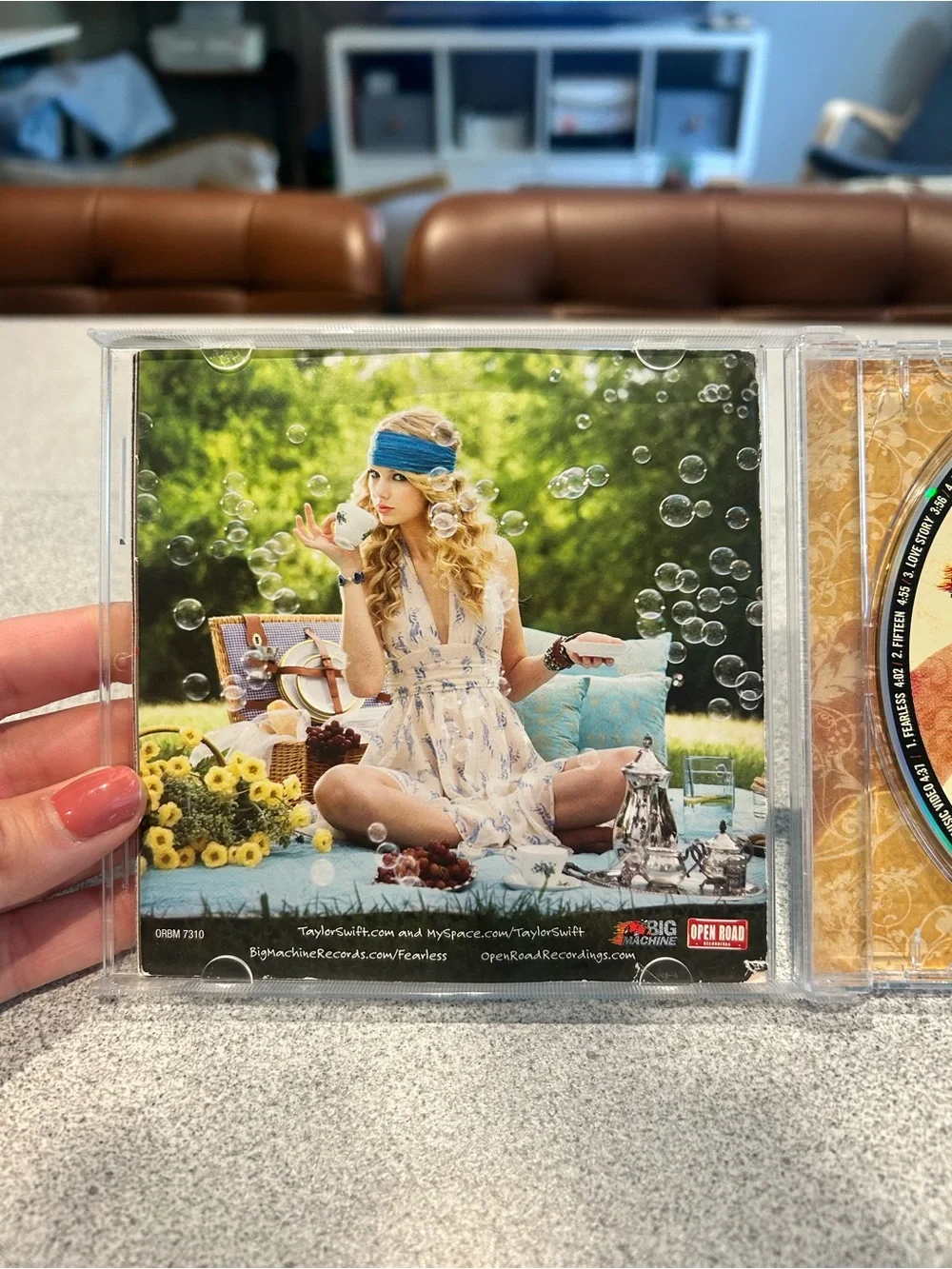 Taylor Swift Gold & Cream 'Fearless' Album Cover - Picture 3 of 4